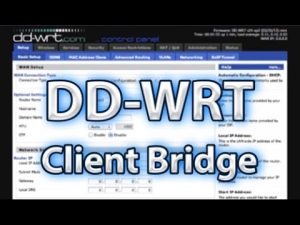 Read more about the article DD-WRT Client Bridge Setup